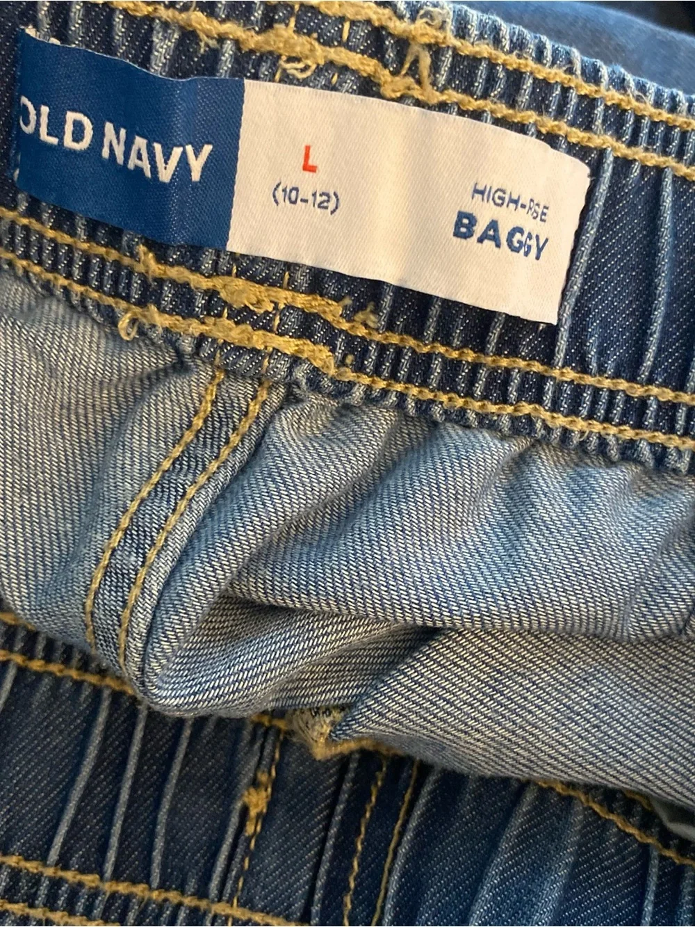 Old Navy Kids Blue Denim Wide-Leg Jeans